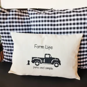 capa de almofada 45x30 farm life