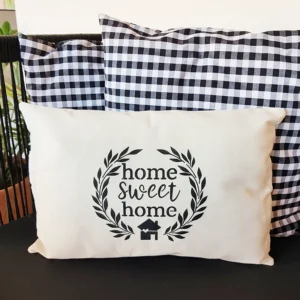 Capa De Almofada Home Sweet Com Estamparia 45x30cm