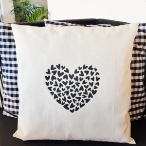 capa de almofada 45x45 big heart