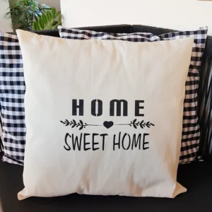 capa de almofada 45x45 home sweet